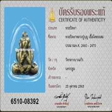 พระปิดตาหลวงปู่บุญ วัดกลางบางแก้ว เนื้อทองผสม สองหน้า