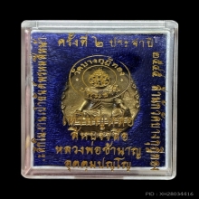 เหรียญหล่อสีหบรรลือ หลวงพ่อชำนาญ วัดบางกุฎีทอง