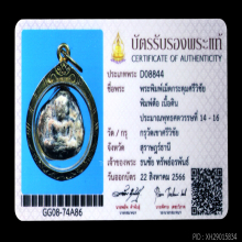 พระพิมพ์เม็ดกระดุมศรีวิชัย พิมพ์ต้อ เนื้อดิน จ.สุราษฎร์ธานี