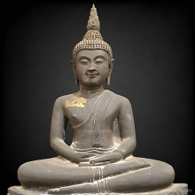 พระพุทธชัยศรี วัดกลางบางแก้ว นครปฐม ปี 2518 (รมดำ) 5 นิ้ว