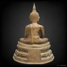 พระพุทธชัยศรี วัดกลางบางแก้ว นครปฐม ปี 2518 (ผิวขัด) 5 นิ้ว