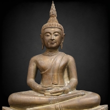 พระพุทธชัยศรี วัดกลางบางแก้ว นครปฐม ปี 2518 (ผิวขัด) 5 นิ้ว