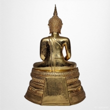 พระพุทธชัยศรี วัดกลางบางแก้ว นครปฐม ปี 2518 กะใหล่ทอง 9 นิ้ว