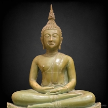 พระพุทธชัยศรี วัดกลางบางแก้ว นครปฐม ปี 2518 (หินหยก) 5 นิ้ว