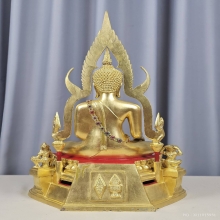 พระพุทธชินราช รุ่น สมโภชน์ 639 ปี พ.ศ.2539 9 นิ้ว ปิดทอง