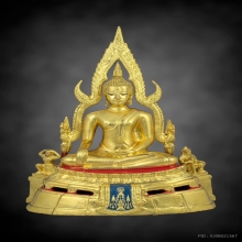 พระพุทธชินราช วัดนางพญา ปี 2519 หน้าตัก 5 นิ้ว ปิดทอง