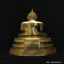 พระบูชาหลวงพ่อวัดไร่ขิง  ปี2520 หน้าตัก9นิ้ว กะไหล่ทอง สวย