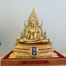 พระพุทธชินราชจำลอง ภปร. รุ่นปฏิสังขรณ์ ปี 2534 กะไหล่ทอง สวย