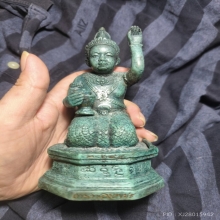 กุมารทองหลวงปู่หงษ์ พรหมปัญโญ รุ่นนั่งรวย เนื้อสำริด ปี 2546