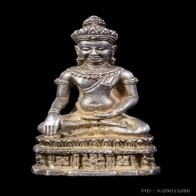 พระกริ่งพนมรุ้งหลวงพ่อทิพย์วัดโพธิ์ทองเนื้อเงิน 