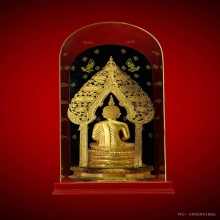 พระบูชานิรันตราย (สองถอด) ลงรักปิดทองหน้าตัก 4.5 นิ้ว 