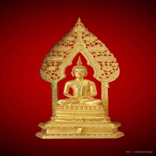 พระบูชานิรันตราย (สองถอด) ลงรักปิดทองหน้าตัก 4.5 นิ้ว 