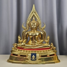 พระพุทธชินราช มาลาเบี่ยง ปี 2520 หน้าตัก 9.9 นิ้ว กะไหล่ทอง