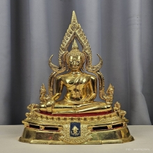 พระพุทธชินราช มาลาเบี่ยง ปี 2520 หน้าตัก 5.9 นิ้ว กะไหล่ทอง