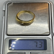 แหวนทองคำ18k เพชร1เม็ด 18ตัง เพชร1.5ตัง 6เม็ด น้ำหนัก7.3