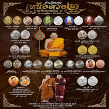 เหรียญเหนือดวง2 หลวงปู่ศิลา เนื้อฝาบาตรชุบทอง ปี2567