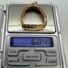 กรอบทองคำแท้90 สวยสมบูรณ์ ยกซุ้มลงยา น้ำหนักทอง6.84กรัม