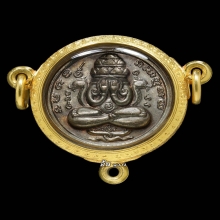 เหรียญปิดตาพังพระกาฬ ปี 32 บล็อกเคราสั้น ผิวพลายเงิน