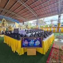 เหรียญครูบาอริยชาติ รุ่นเศรษฐีทันใจ 2567 เนื้อเงิน