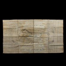 ผ้ายันต์ม้าเสพนาง (เขียนมือ) ครูบาต๋า วัดอุโบสถบ้านเหล่า