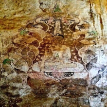 พระพุทธรูปหินแกะอันดากู นาคปรก กรุอนันดาเจดีย์ พุกาม Andagu
