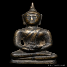 พระเงินนั่งลอยองค์ ศิลปะนครศรีธรรมราช เนื้อเงิน ปางสมาธิ