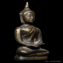 พระเงินนั่งลอยองค์ ศิลปะนครศรีธรรมราช เนื้อเงิน ปางสมาธิ