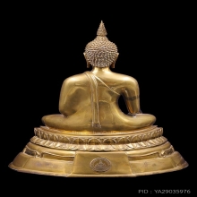 พระบูชา7นิ้ว หลวงพ่อโต วัดบางพลีใหญ่ใน เนื้อทองเหลืองสภาพสวย