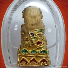 พระแม่นางกวัก rาแกะ แต่งองค์ทรงเครื่องทองสุโขทัยลงยา