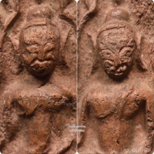 พระขุนแผนกรุวัดบ้านกร่าง พลายคู่หน้ากลม