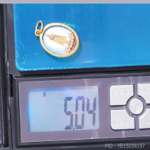 5.04 g ล็อกเก็ต หลวงพ่อวัดบ้านแหลม เลี่ยมทองคำเดิมจากวัด