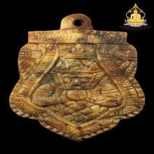 กะลาราหูเผือก(หายาก) อ.จืดหลังฝังพระปิดตา ตะกรุด ตัวต่อ