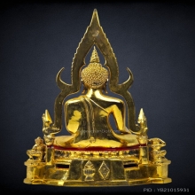 พระพุทธชินราช มาลาเบี่ยง 5.9 นิ้ว กะไหล่ทอง
