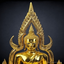พระพุทธชินราช มาลาเบี่ยง 5.9 นิ้ว กะไหล่ทอง