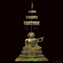 พระบูชาพระมาลัย ยุครัตนโกสินทร์ ขนาด3.8 นิ้ว