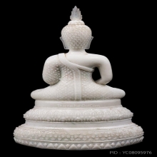 พระแก้วมรกต5นิ้ว 25พุทธศตวรรษ สีขาว(หายาก) ปี2500