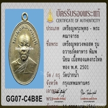 เหรียญถวายภัตตาหาร หลวงพ่อสด วัดปากน้ำภาษีเจริญ 