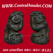 ปิดตาวัดทอง พิมพ์ตุ๊กตา เนื้อสัมฤทธิ์ + ตลับทอง