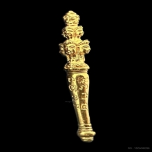 #พระทองคำ.. เศียรเทพหลักเมือง คฑาทองคำ รุ่นรวยล้นฟ้า