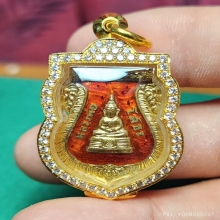 สถาพสวย เหรียญเสมา หลวงพ่อโสธร ปี 09 บล้อกอาขีด นิยม