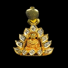 จี้ทองฝังเพชรแท้และพระทองคำ