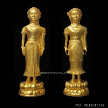 องค์บูชายืน ท่านแม่ศรีระจิตร-ท่านแม่ประภาศรี วัดท่าซุง