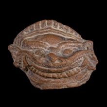 หน้ากาล เกียรติมุข เนื้อดิน ขนาดห้อยคอ Kala Face Kirtimukha