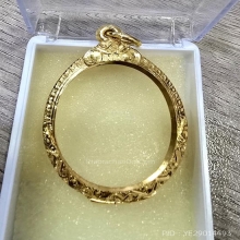 ตลับทองใส่เหรียญรูปไข่ขนาดมาตราฐาน