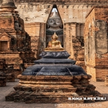พระพุทธรูปบุทองคำฐานเงิน สมัยอยุธยา ( องค์ที่ 1 )