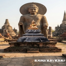 พระพุทธรูปบุทองคำฐานเงิน สมัยอยุธยา ( องค์ที่ 1 )
