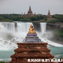 พระพุทธรูป สมัยอยุธยา บุทองคำฐานเงิน สวยเดิม ( องค์ที่ 3) 