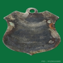 LUANG-POR-SOTHORN COIN , B.E.2498 , SILVER WITH RED ENAMEL