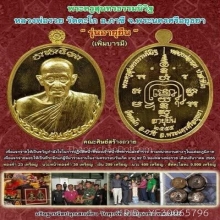 เหรียญอายุยืนหลวงพ่อรวยปี 55 เนื้อนวะเลข ๔๑๘