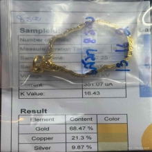 ตลับทองมือสอง ใส่เหรียญเสมาแปดรอบ หลวงปู่ทิม